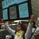 Student protesters in Chicago. (Screengrab from ABC Chicago)